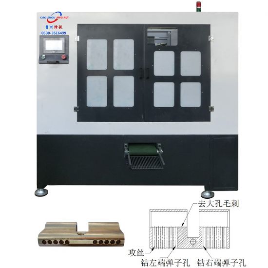 點擊查看詳細(xì)信息<br>標(biāo)題： JZ-4.6自動鎖殼鉆彈子孔去毛刺攻絲機 閱讀次數(shù)：679